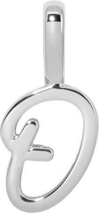 Made by Mary Script Initial Charm Silver in Silver Initial O at Nordstrom