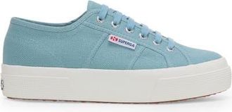 Superga 2740 Platform Sneakers in Blue Stone Avorio at Nordstrom, Size 37.5