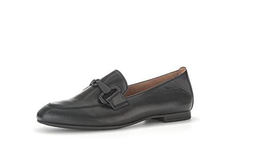 Pantoufles Mocassins Gabor Comfort - Cuir Noir, Taille 39 (UK 6) - Neuf Avec Emballage