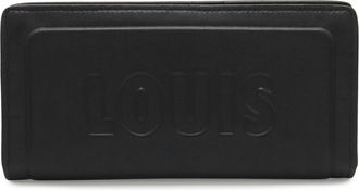 Louis Vuitton Black Leather Long Wallet (Bi-Fold) (Pre-Owned)