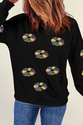 Azura Exchange Mardi Gras Pailletten Pullover Trui