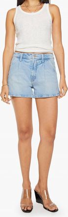 Mother The Pleated Rambler Short In Fringe Benefits