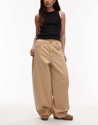Asos Pantaloni toffee con gamba cilindrica-Marrone