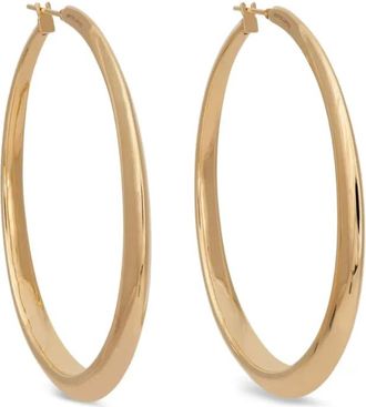 Sidney Garber 18K yellow gold Oval Hoop earrings
