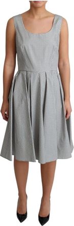 Dolce & Gabbana Summer Kleedjes - Dames - Casual kleedjes - Grijs - L - Katoen - Kleedjes
