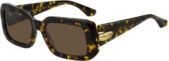 Etro Rechthoekige Zonnebril - Dames - Zonnebrillen - Bruin - 53 MM - Accessoires