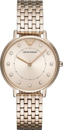 Emporio Armani Two-Hand Crystal Embellished Bracelet Watch, 32mm in Pink at Nordstrom Rack