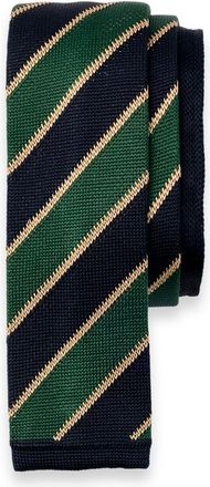 Paul Fredrick Stripe Knit Silk Tie