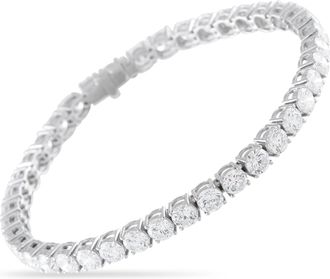 Luxury Bazaar Platinum 12.14ct Diamond Tennis Bracelet MF03-081326