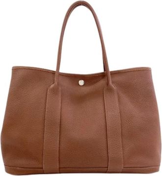 Herm&egrave;s Pre-owned Vintage Tote Bag - Dames - Vintage Shopper - Bruin - ONE Size - Leer - Vintage