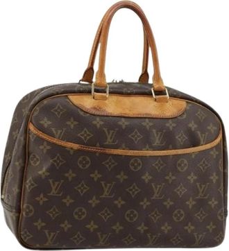 Louis Vuitton Pre-owned Deauville Hand Bag - Dames - Vintage Handtas - Bruin - ONE Size - Leer - Vintage