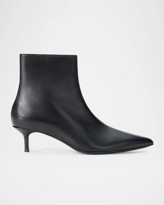 Staud 50mm Sebastian Leather Ankle Boots
