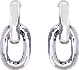 Paco Rabanne Double XL Link Earrings - Dames - Oorbellen - Grijs - ONE Size - Accessoires