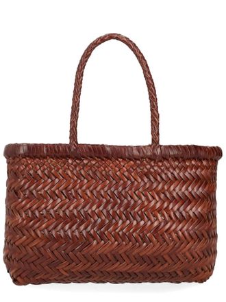 Dragon Diffusion Flat Gora Mini Rectangular Woven Basket Bag