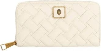 Kurt Geiger Pimlico Zip Around Wallet - Dames - Portefeuilles - Beige - ONE Size - Leer - Accessoires