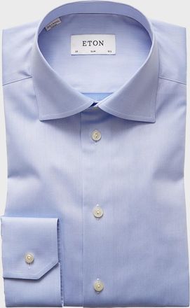 Eton Slim-Fit Twill Dress Shirt