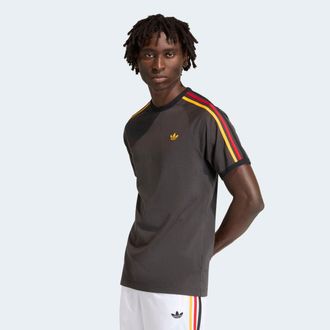 adidas T-Shirt ADIDAS ORIGINALS 3S TEE, Herren, Gr. XXL, utility schwarz, collegiate gold, power rot, Obermaterial: 100% Baumwolle, Rundhals, Shirts T-Shirt