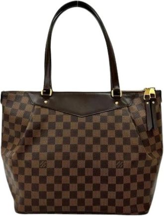 Louis Vuitton Pre-owned Vintage Tote Bag - Dames - Vintage Shopper - Bruin - ONE Size - Leer - Vintage