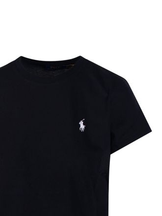 Polo Ralph Lauren Womens T-Shirt Black Cotton T-Shirts & Jerseys