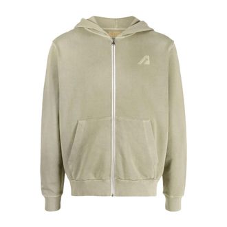 Autry Zipped Hoodie - Heren - Vesten met rits - Grijs - M - Katoen - Hoodies & sweatvesten