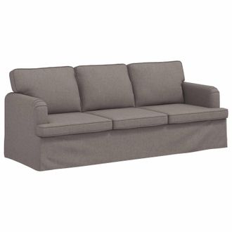 vidaXL Sof&aacute; Taup&eacute; 201 X 80 X 85 Cm Tela Vidaxl