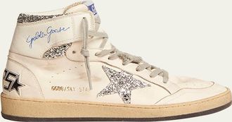 Golden Goose Sky Star Leather High-Top Sneakers