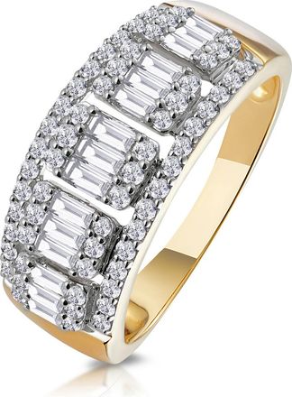 The Diamond Store 0.85ct Diamond Asteria Collection Baguette Eternity Ring in 18K Gold