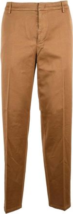 Dondup James Straight Broeken - Heren - Straight fit broeken - Bruin - W30 - Katoen - Broeken