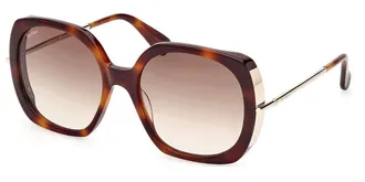 Max Mara MM0079 52F Womens Sunglasses Tortoiseshell Size 58