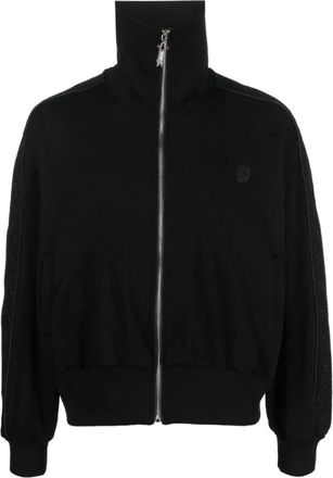 Youths in Balaclava Zip-throughs, male, Black, XL, Logo-embroidered Zip-up Sweatshirt