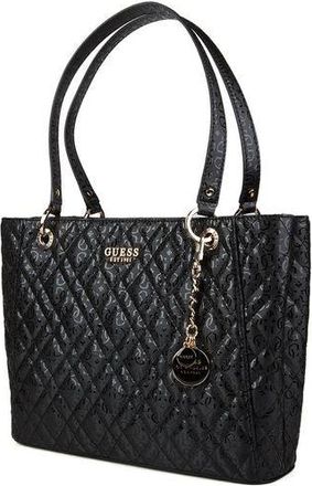 Guess Womens Tote Bag Black Polyurethane - Tote-Bags