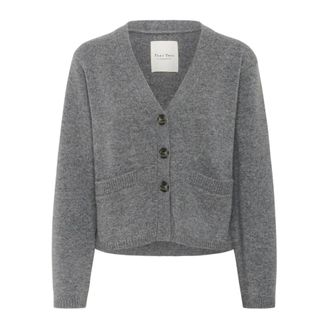 Part Two Truien & Vesten, Dames, Grijs, S, Wol, Grijze Melange Gebreide Trui