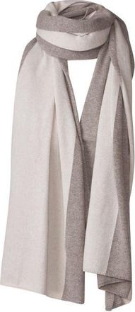 Kinross Cashmere Colorblock Wrap in Seal/dune at Nordstrom