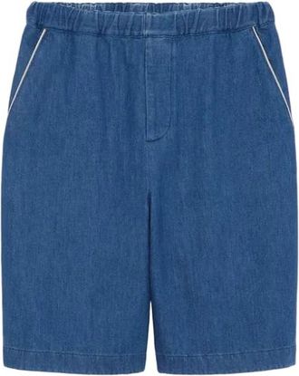 Gucci Korte Broeken, Heren, Blauw, M, Denim, Denim Shorts