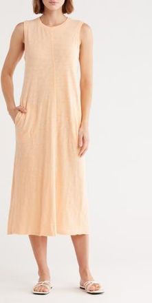 ATM Anthony Thomas Melillo Slub Jersey T-Shirt Dress in Peach Blossom at Nordstrom Rack, Size X-Large