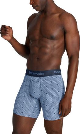 Tommy John Second Skin 6-Inch Boxer Briefs in Blue Horizon Airplane Mode at Nordstrom, Size Xx-Large