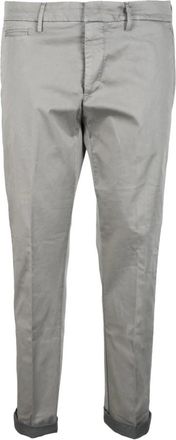 Dondup Joe Broek met Ritszakken - Heren - Slim Fit Broeken - Grijs - W34 - Katoen - Broeken