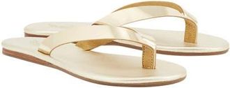 Ancient Greek Sandals Leda Leather Flip Flop in Gold at Nordstrom, Size 37