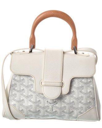 Goyard White Goyardine Mini Saigon Souple (Authentic Pre-Loved)