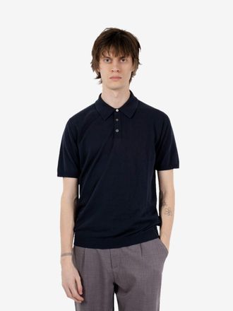Roberto Collina Polo manica corta navy