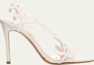 Gianvito Rossi 105mm Flavia Leather Wrap Sandals