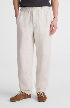 Madewell Linen Pull-On Pants in Bleached at Nordstrom, Size X-Large