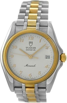 Tudor Pre-owned Tudor Monarch Quartz White Dial Mens Watch 15733