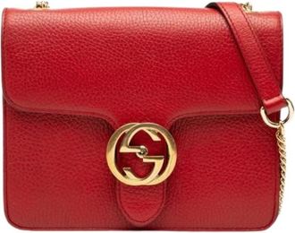 Gucci Pre-owned Shoulder Bags, female, Red, Size: ONE SIZE Pre-owned Vintage Shoulder Bag
