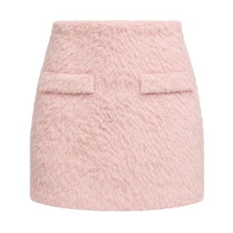 Weili Zheng Minigonna in panno spazzolato - - Skirts - Donna - Rosa - S