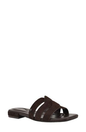 Calvin Klein Tisha Slide Sandal in Brown at Nordstrom, Size 8