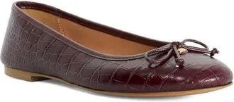 Dune London Helenne Ballet Flat in Burgundy at Nordstrom, Size 37