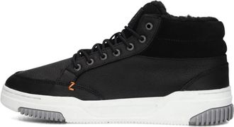 HUB Zwarte Mark 2.1 Heren Sneakers - Heren - Sneakers - Zwart - 45 EU - Wol - Schoenen