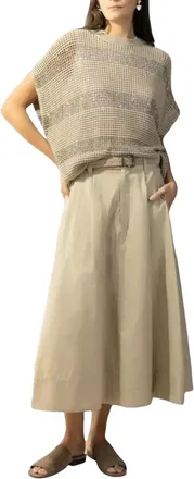 Brunello Cucinelli Open-Knit Cotton Sweater - Beige