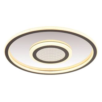 Netlighting Cara Integrated LED Semi Flush Ceiling Light Grey Matt LED 3000K